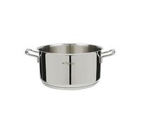 Tognana Vanitosa Cacerola de 22 cm con 2 Asas, Acero Inoxidable, Plata