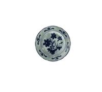 Tognana Vecchio Vienna Gray Flowers, plato para pan 16 cm, porcelana, gris, Made in Italy