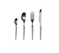 Tognana Zen, servicio 24 cubiertos, acero, celeste