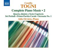 Camillo Togni - Música completa para piano Volum - CD - Importación USA - NAXOS