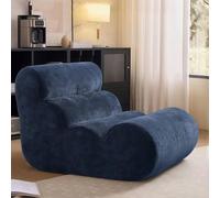 Togo Fireplace Lounger Chair, Corner Sofa, Vacuum Compression Lazy Floor Sofa, High Rebound Sponge and Soft Woven Fabric, Ergonomic Design, Partition Support, Fit To The Body, for Living Room, Bedroom