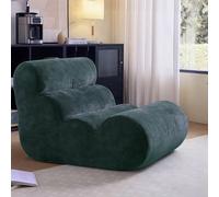 Togo Fireplace Lounger Chair, Corner Sofa, Vacuum Compression Lazy Floor Sofa, High Rebound Sponge and Soft Woven Fabric, Ergonomic Design, Partition Support, Fit To The Body, for Living Room, Bedroom