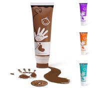 TOGOU2S Huellas Bebe Recien Nacido Con Esponja, No Tóxico y Lavable, Kit Huella Perro Ideal Para Huellas de Manos y Pies de Bebés, Recuerdos Familiares, Decoracion Navidad, Marrón