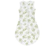 TOGOU2S Saco de Dormir para Bebé Verano, 0.5 Tog, Unisex, 18-36 Meses, 100% Algodón Transpirable, Ajustable 85-100 cm, Estampado Hoja Verde