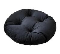 Toguma Cojines Redondos para Sillas Cojín de Asiento de Poliéster Cojín de Asiento de Oficina Almohadilla de Piso al Aire Libre para Sillas de Cocina de Comedor Interior (Negro)