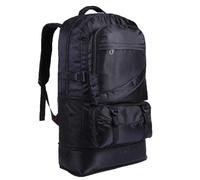 Toguma Mochila de senderismo de 65 L Mochila Táctica Grande para Mujer, Hombre, Mochila de viaje Ligera, Mochila para Computadora portátil para Escalada, Camping, Deporte al Aire Libre (Negro)