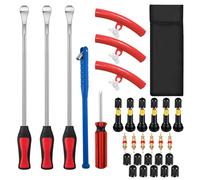 TOHADRILL 31 Piezas Desmontadora Neumáticos, Palanca Cambios Coche, Herramientas Moto, Antipinchazos Coche, Palanca Desmontadora Neumáticos, para Motocicletas, Bicicletas, Coches, Scooters
