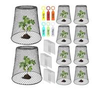 Toheitian 10 Cubiertas de Metálica para Plantas, Resistentes y Resistentes, para Protegerlas de los Animales.
