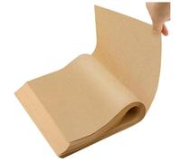 Toheitian 100 Pcs Hojas de Papel Pergamino para Hornear Papel Pergamino para Hornear Papel para Hornear No Se Enrolla Resistente Al Papel Encerado 20x 15 Cm