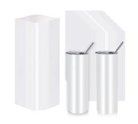 Toheitian 120 Piezas de Mangas de Envoltura Retráctil de Sublimación, Bolsas de Película de Transferencia de de 5x10 Pulgadas para Tazas, Tazas y Vasos de 20 Oz