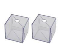 Toheitian 2 Moldes de Tomate y Fresa Transparentes Reutilizables para Cultivar, Esculturas, Moldes de Plástico Transparentes, Cubos Resistentes para Dar Forma A Las Frutas