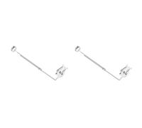 Toheitian 2X Atril Portátil para Flauta, Banda de Marcha, Abrazadera de Clip para Partituras, Accesorios para Instrumentos de Viento de Madera
