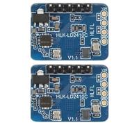 Toheitian 2X LD2410C 24G Radar Sensor de Presencia FMCW Radar MóDulo de DeteccióN de Movimiento de MiliméTrica DC5V