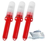 Toheitian 3 Piezas de Bengalas para Barcos, Bengalas Marinas, Señales de Socorro Visuales para Barcos, Impermeables y de Alta Visibilidad para Embarcaciones de Pesca