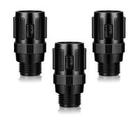 Toheitian 3 Reguladores de Presión para Riego por, Rosca Hembra de 3/4 Pulgada X Rosca Macho de 3/4 Pulgada para Riego por, 25 PSI.