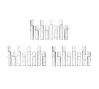 Toheitian 3X Florero con Bisagras, Diferentes Alturas, Estación de Propagación de Tubos de Ensayo de Vidrio Cilíndrico Transparente, para Decoración de Interiores