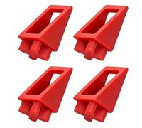 Toheitian 4 Piezas de Bloqueador para el de Carga de la Cama del Camión para el de Gestión de Carga, Accesorios Exteriores de Plástico Rojos