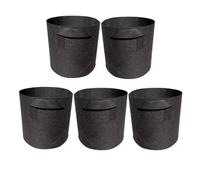 Toheitian 5 Bolsas de Cultivo de Tela con Asas, 30 Galones, para Plantar Árboles y Plántulas.