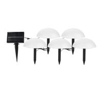 Toheitian 5 en 1 Luces Solares para Caminos de Jardín Al Aire Libre, Luces de Estaca Hemisféricas, Luces Solares Tipo para Jardín, Patio, Camino, Patio B