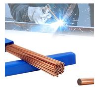 Toheitian 50 PCS Varillas de Soldadura, Varillas de Soldadura de Cobre y Latón, Varillas de Brazing de Cobre de Industrial para Suministro de Soplete de Soldadura de Propano