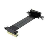 Toheitian Adaptador PCI-E 4X para Chasis Servidor Bajo Perfil | Compatible con tarjetas PCI-E 3.0 X4 y admite tarjetas de red, y captura sin latencia .