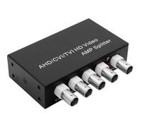 Toheitian Amplificador Distribuidor de Video 1 en 4 para Cámara de Seguridad CCTV, Amplificador Distribuidor de Video, Divisor de 1CH A 2CH.