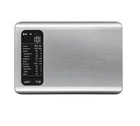 Toheitian Balanza de Cocina Inteligente con Calculadora para Nutricional, Aplicación Gratuita con Seguimiento de 19 para Nutrientes, Calorías, Macros, Gramos Digitales