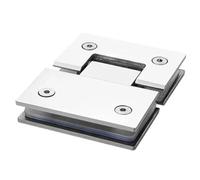 Toheitian Bisagra de Puerta de Acero Inoxidable 304 - Clip Bilateral de 180 Grados para Mampara de Ducha B