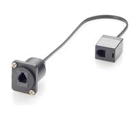 Toheitian Cable de Montaje en Panel XLR/Panel Tipo D Cat.3 RJ11/RJ9 4p4c, Conector de Línea Telefónica Hembra A Hembra CAT3 RJ9