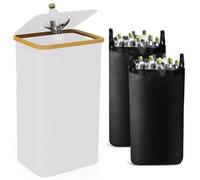 Toheitian Caja de Almacenamiento de Gran Capacidad de 100L, Contenedor de Almacenamiento Plegable, Cubo de Basura Reciclable, Organizador de Cesto de Ropa, Cesto de Ropa, Cesta de Basura Reciclable, B