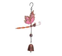 Toheitian Carillón de Viento con Forma de Libélula, Carillón de Viento de Metal con Diseño de Libélula, Decoración de Jardín Al Aire Libre para Ventana y Patio C