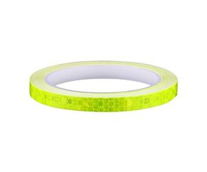 Toheitian Cinta Reflectante de 8m para Automóviles, Cinta de Advertencia, Etiqueta de Seguridad para Bicicleta, Automóvil, Motocicleta, Amarillo.