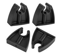 Toheitian Clips Almacenamiento Lamp Post Fijo Instalación | Conjunto de 4 clips de ABS negro para postes de iluminación marina; organiza postes, farolas y equipo manteniéndolos .