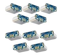 Toheitian Conector Micro-USB a Tipo-C Hembra SMT 5 Pines para PCB | Set de 10 placas adaptadoras M85K Micro-USB a USB-C con 5 pines; permite reparación DIY y sustitución de puertos.