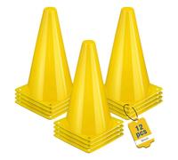 Toheitian Conos de Fútbol Apilables de 9 Pulgadas, Conos de Entrenamiento con Base Pesada, Conos Deportivos.