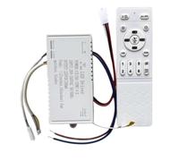 Toheitian Control Remoto de Luz de Ventilador de Techo, Controlador Regulable, Controlador Remoto 22V 70W 2.4G Inversor de Tipo Universal de 6 Velocidades