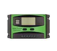 Toheitian Controlador de Carga Solar MPPT de 40A 12V/24V Cargador Regulador de Panel Solar Automático con Pantalla LCD Puerto USB Doble Salida de Carga