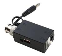 Toheitian DC12V 1CH Active UTP Video Transmitter Balun BNC Video Balun para el DVR de la Cámara CCTV