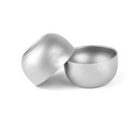 Toheitian de Titanio de Té de Titanio Puro 45 Ml de Té de Doble Capa para Acampar Senderismo Mochilero Oficina en Casa 2 Piezas de Té