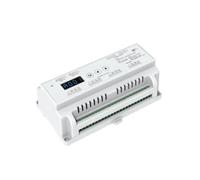 Toheitian Decodificador DMX512 RDM de 12CH, Controlador Regulador RGB de Riel DIN de 12 Canales, Pantalla Digital de 8/16 bits para Luz de Escenario de DC 12V 24V