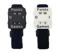 Toheitian Herramienta de Anotador/Árbitro Sin Pérdida de Memoria, Pulsera Portátil para Seguimiento de Puntuación de Cricket, Tenis y Pádel (Paquete de 2)