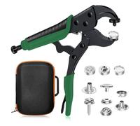 Toheitian Herramientas de Fijación del Kit de Presión: Alicates de Presión Ajustables para Kit Reparación de Lona Cubierta de Tela para Embarcaciones, Broches Marinos de Acero Inoxidable A