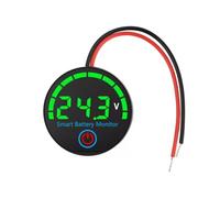 Toheitian Indicador de de Batería LED Digital de 3-14S, Voltímetro Digital DC7-55V, Probador de Carga de Voltaje 12V/24V/36V/48V, Placa de Capacidad de Batería de Litio, Verde.