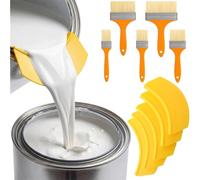 Toheitian Juego de 10 Boquillas para Latas de Pintura de un Galón, con Boquilla Vertedora y Cepillos para Virutas, Aptas para Pintas, para Pinturas de Látex y Pinturas Al Aceite.