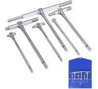 Toheitian Juego de Calibradores de Agujero T Bore de 5/16" A 6" - Kit de Calibradores Telescópicos - Juego de Micrómetros Internos