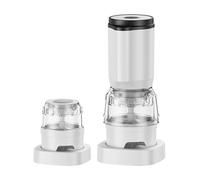 Toheitian Juego de Molinillos de Pimienta Eléctricos, Molinillos Automáticos de Sal y Pimienta, Grosor Ajustable, Operación con una Sola Mano, Molinillo A