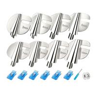 Toheitian Juego de Prensatelas para Dobladillo Enrollado Costura Universal Mejorado Pie Prensatelas para Dobladillo Enrollado de 8 TamañOs (3-10 Mm) Pie para Dobladillo Enrollado de