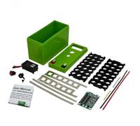 Toheitian Kit de Caja de Batería DIY 12V 18650, Soporte para 3X7 18650 + 3S 40A + Pantalla de Voltaje de Níquel, Banco de Energía Dual USB para UPS Solar.