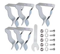 Toheitian Kit de Herrajes para Cubierta de Pozo de Ventana Clip de Resorte para Cubierta de Pozo de Ventana de Salida Clip de Retención para Cubierta de Pozo Exterior