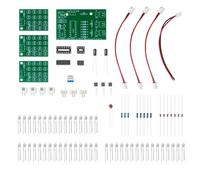 Toheitian Kit de Luz LED de Flujo de Agua CD4017+NE555, Rojo, y, Kit de Aprendizaje Electrónico para Bricolaje, Módulo Estroboscópico, Diseño de Producción.